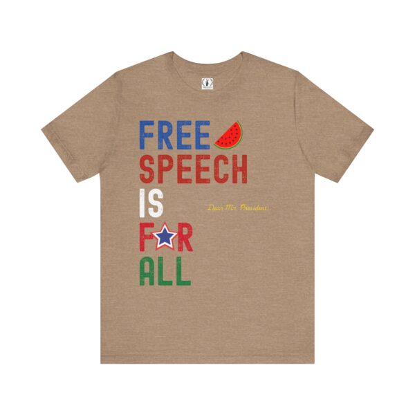 Free Speech For All 🍉- Unisex Short Sleeve T-shirt - Image 37