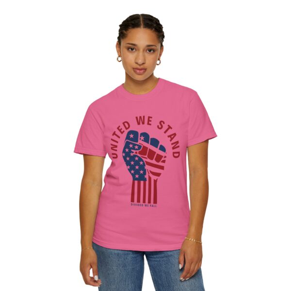 United We Stand USA Fist ✊ - Unisex Garment-Dyed T-shirt - Image 36