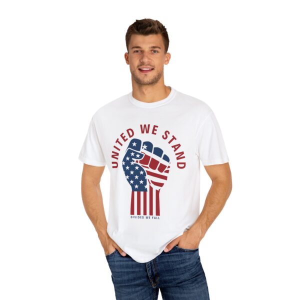 United We Stand USA Fist ✊ - Unisex Garment-Dyed T-shirt - Image 5