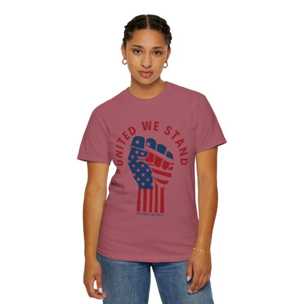 United We Stand USA Fist ✊ - Unisex Garment-Dyed T-shirt - Image 51