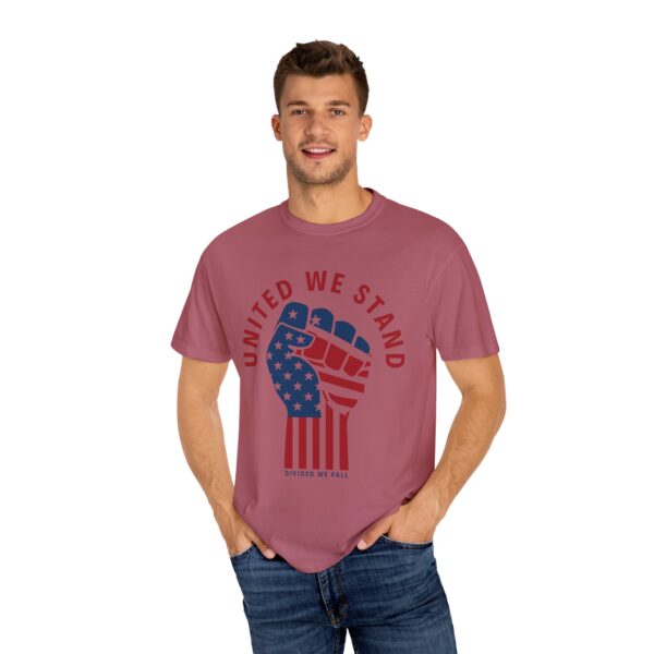 United We Stand USA Fist ✊ - Unisex Garment-Dyed T-shirt - Image 50