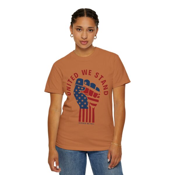 United We Stand USA Fist ✊ - Unisex Garment-Dyed T-shirt - Image 12