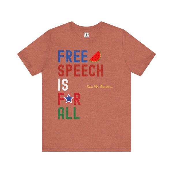 Free Speech For All 🍉- Unisex Short Sleeve T-shirt - Image 31