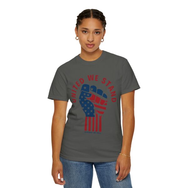 United We Stand USA Fist ✊ - Unisex Garment-Dyed T-shirt - Image 15