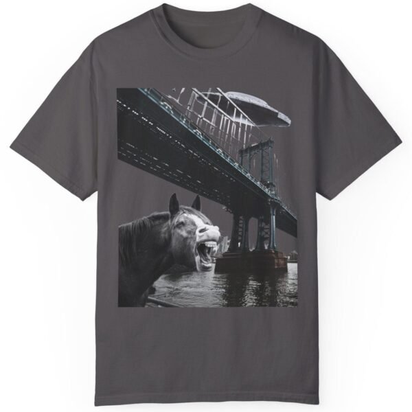 Neigh Sayers: Project Blue Beam Horse T-Shirt - Unisex Premium Mid Weight Super Soft Garment-Dyed T-shirt