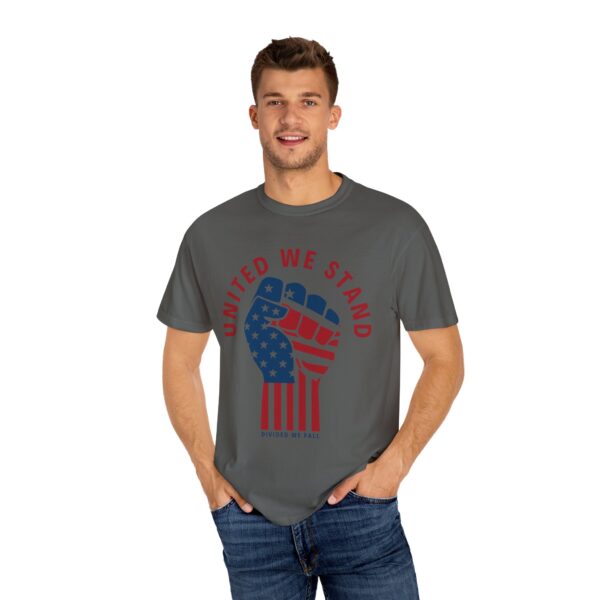 United We Stand USA Fist ✊ - Unisex Garment-Dyed T-shirt - Image 14