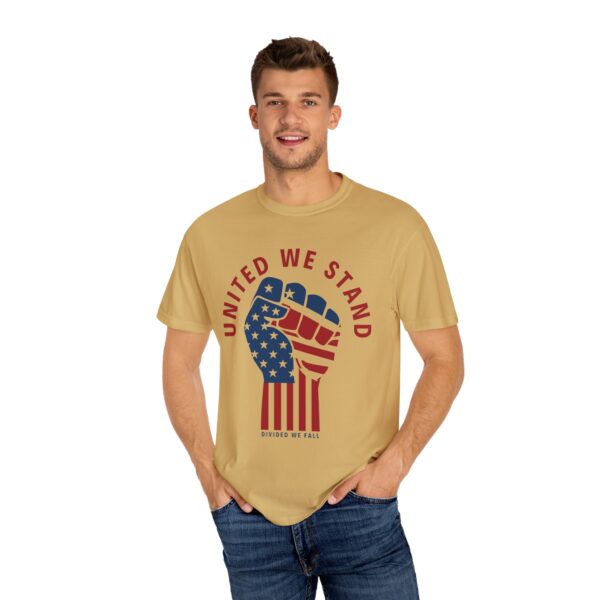 United We Stand USA Fist ✊ - Unisex Garment-Dyed T-shirt - Image 8