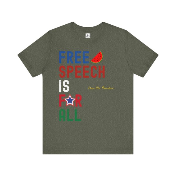 Free Speech For All 🍉- Unisex Short Sleeve T-shirt - Image 16