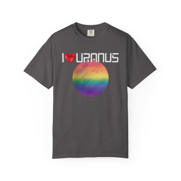 I LOVE URANUS 🌈🏳️‍🌈😂😁😹 Funny Unisex T-Shirt - Vintage Distressed Look & Feel - Soft Cotton, Space Pun Graphic Tee 🚀😂Comfort Colors 1717 - Super Soft Premium Medium Weight Fabric Unisex Garment-Dyed T-shirt - Image 7