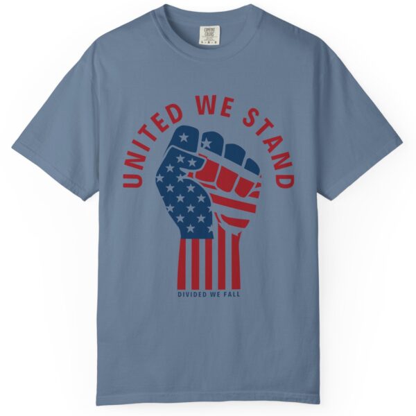 United We Stand USA Fist ✊ - Unisex Garment-Dyed T-shirt - Image 9