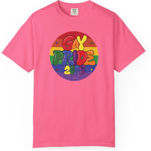 Gay Pride 2025 Bubble Font Premium T-Shirt 🎉🏳️‍🌈 - Unisex Garment-Dyed T-shirt Printed On Comfort Colors 1717 Tee - Image 22