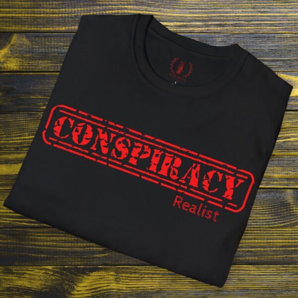 Conspiracy Realist Premium Tee 🧐 Connect with Fellow Thinkers! 💡- Unisex Softstyle Lightweight T-Shirt On Gildan 64000
