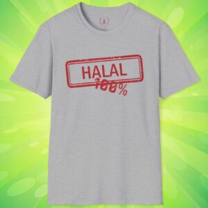 100% Halal Premium Tee 🌙✨ - Unisex Softstyle T-Shirt Soft Lightweight