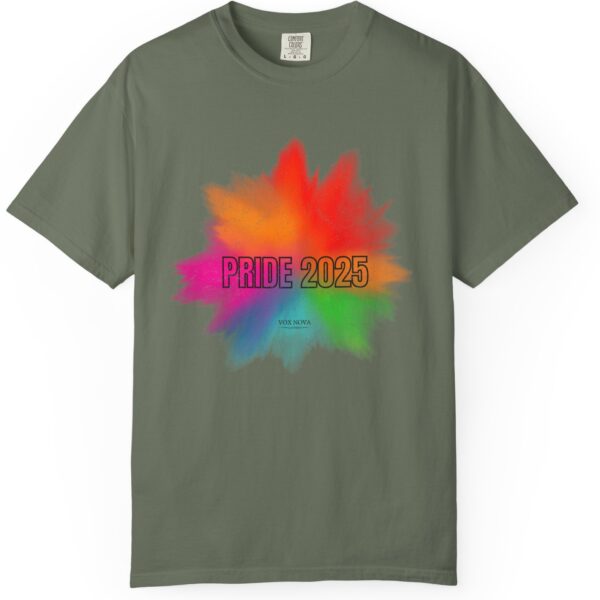 Pride Rainbow Explosion LGBTQ+ Tee - Premium Distressed Vintage Look T-Shirt 🌈 🏳️‍🌈- Unisex Garment-Dyed T-shirt - Image 8