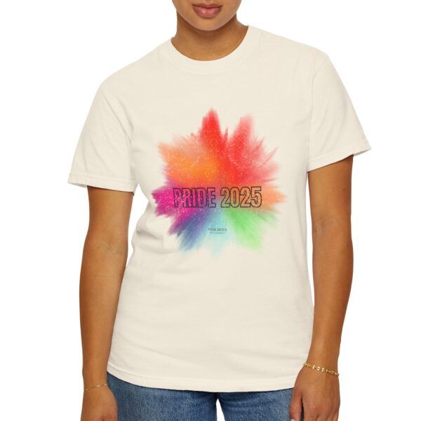 Pride Rainbow Explosion LGBTQ+ Tee - Premium Distressed Vintage Look T-Shirt 🌈 🏳️‍🌈- Unisex Garment-Dyed T-shirt - Image 7