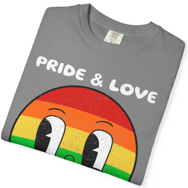 Kissy Face Pride & Love 💖🌈 Premium Unisex T-Shirt! 😘✨ Distressed look and Feel - Unisex Garment-Dyed T-shirt Comfort Colors 1717 - Image 9