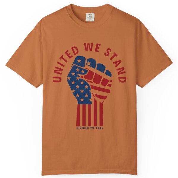 United We Stand USA Fist ✊ - Unisex Garment-Dyed T-shirt - Image 4