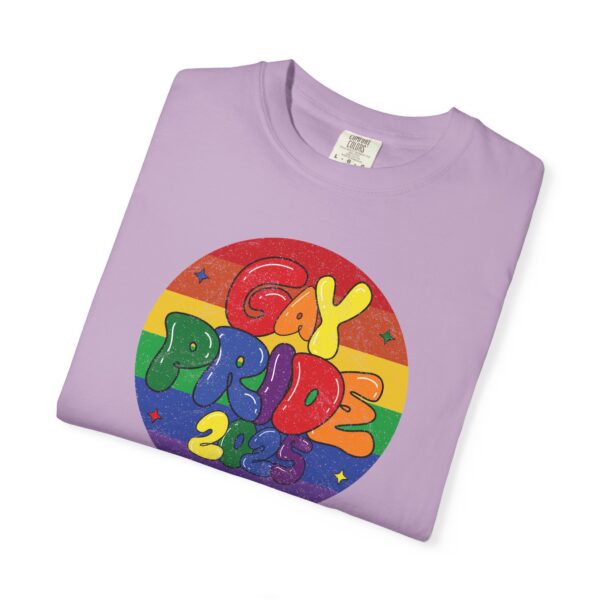 Gay Pride 2025 Bubble Font Premium T-Shirt 🎉🏳️‍🌈 - Unisex Garment-Dyed T-shirt Printed On Comfort Colors 1717 Tee - Image 21