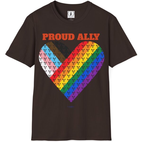 Proud Ally Progress Pride Heart Flag Inclusive Premium Tee 🏳️‍🌈❤️‍🔥- Heart Transgender & LGBTQ+ & Marginalized With trans-male-female sign Unisex Softstyle T-Shirt - Image 7