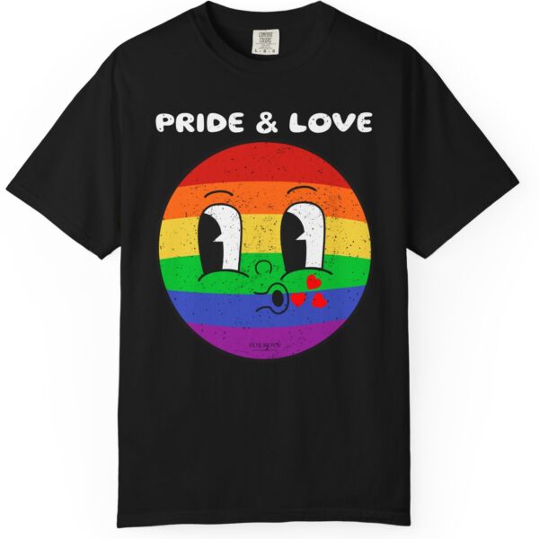 Kissy Face Pride & Love 💖🌈 Premium Unisex T-Shirt! 😘✨ Distressed look and Feel - Unisex Garment-Dyed T-shirt Comfort Colors 1717 - Image 19