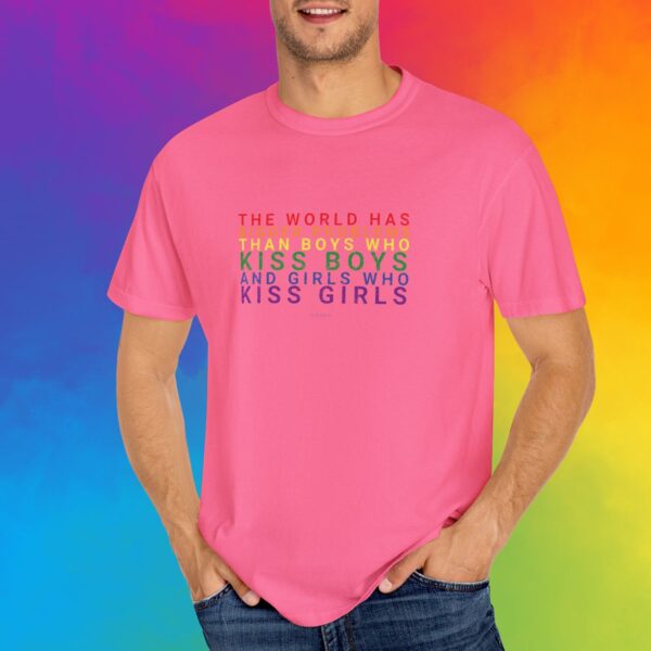 The World Has Bigger Problems Premium Tee 🏳️‍🌈❤️🧡💛💚💙💜 - Unisex Garment-Dyed T-shirt Vintage Look and Feel Comfort Colors 1717 - Image 15
