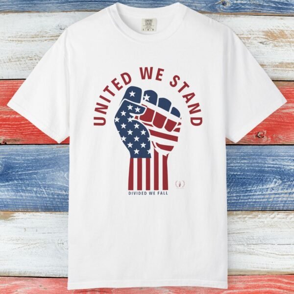 United We Stand USA Fist ✊ - Unisex Garment-Dyed T-shirt