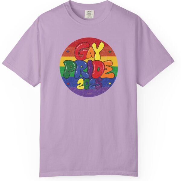 Gay Pride 2025 Bubble Font Premium T-Shirt 🎉🏳️‍🌈 - Unisex Garment-Dyed T-shirt Printed On Comfort Colors 1717 Tee - Image 20
