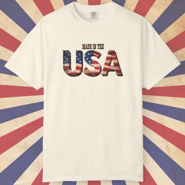 MADE IN THE USA 3D Vintage Look & Feel Premium Tee 🇺🇸✨- Unisex Garment-Dyed T-shirt On Super Soft Comfort Color 1717