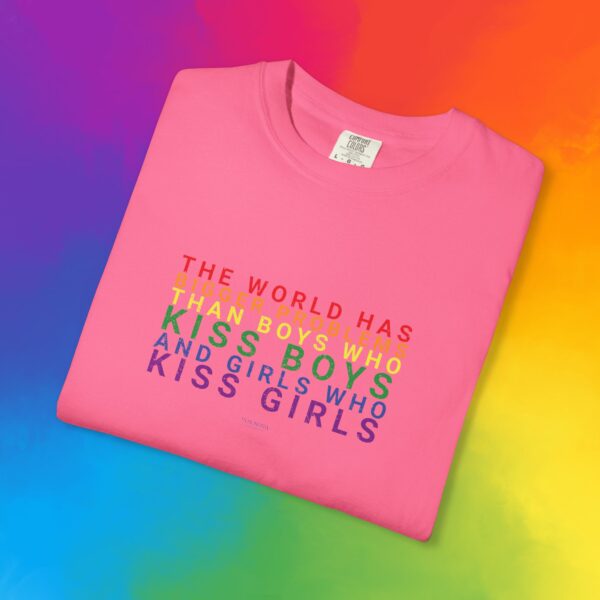 The World Has Bigger Problems Premium Tee 🏳️‍🌈❤️🧡💛💚💙💜 - Unisex Garment-Dyed T-shirt Vintage Look and Feel Comfort Colors 1717 - Image 13