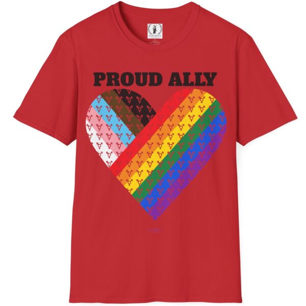 Proud Ally Progress Pride Heart Flag Inclusive Premium Tee 🏳️‍🌈❤️‍🔥- Heart Transgender & LGBTQ+ & Marginalized With trans-male-female sign Unisex Softstyle T-Shirt - Image 21