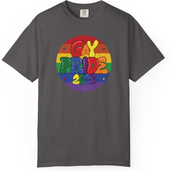 Gay Pride 2025 Bubble Font Premium T-Shirt 🎉🏳️‍🌈 - Unisex Garment-Dyed T-shirt Printed On Comfort Colors 1717 Tee - Image 14