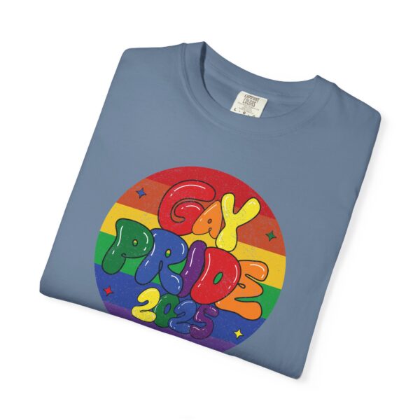 Gay Pride 2025 Bubble Font Premium T-Shirt 🎉🏳️‍🌈 - Unisex Garment-Dyed T-shirt Printed On Comfort Colors 1717 Tee - Image 13