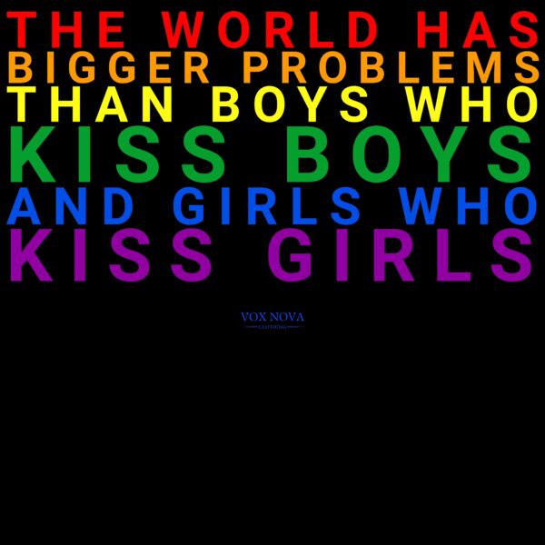 The World Has Bigger Problems Premium Tee 🏳️‍🌈❤️🧡💛💚💙💜 - Unisex Garment-Dyed T-shirt Vintage Look and Feel Comfort Colors 1717 - Image 2