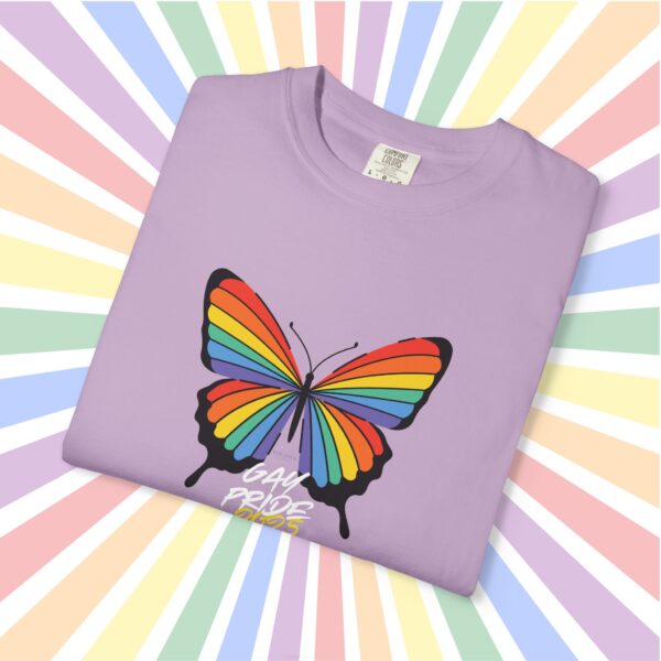 Rainbow Butterfly Gay Pride 2025 Premium Tee 🦋🏳️‍🌈✨ Unisex Garment-Dyed T-shirt Printed On Super Soft Comfort Colors 1717 Tee - Image 22