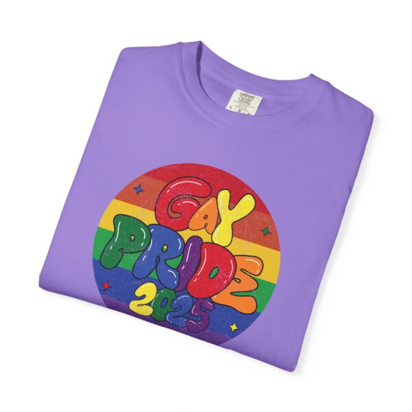 Gay Pride 2025 Bubble Font Premium T-Shirt 🎉🏳️‍🌈 - Unisex Garment-Dyed T-shirt Printed On Comfort Colors 1717 Tee - Image 18