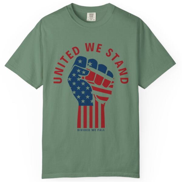 United We Stand USA Fist ✊ - Unisex Garment-Dyed T-shirt - Image 8