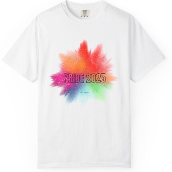 Pride Rainbow Explosion LGBTQ+ Tee - Premium Distressed Vintage Look T-Shirt 🌈 🏳️‍🌈- Unisex Garment-Dyed T-shirt - Image 4