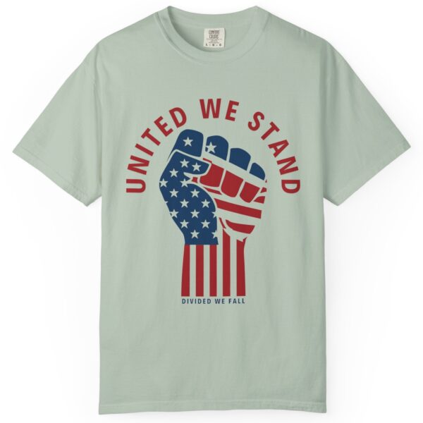 United We Stand USA Fist ✊ - Unisex Garment-Dyed T-shirt - Image 7