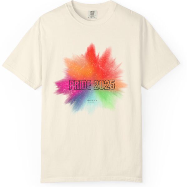 Pride Rainbow Explosion LGBTQ+ Tee - Premium Distressed Vintage Look T-Shirt 🌈 🏳️‍🌈- Unisex Garment-Dyed T-shirt - Image 6