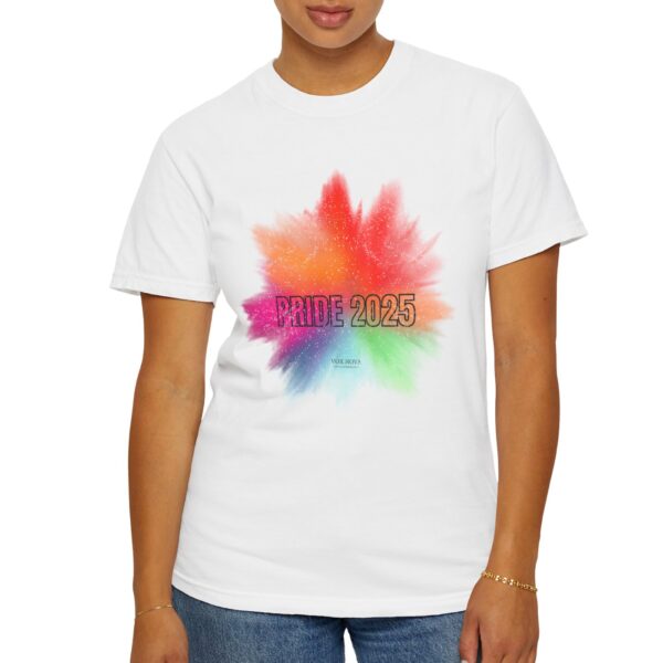 Pride Rainbow Explosion LGBTQ+ Tee - Premium Distressed Vintage Look T-Shirt 🌈 🏳️‍🌈- Unisex Garment-Dyed T-shirt - Image 5
