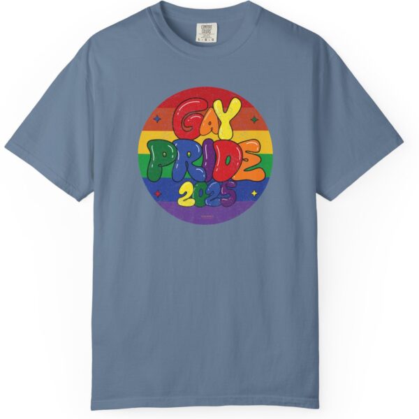 Gay Pride 2025 Bubble Font Premium T-Shirt 🎉🏳️‍🌈 - Unisex Garment-Dyed T-shirt Printed On Comfort Colors 1717 Tee - Image 12