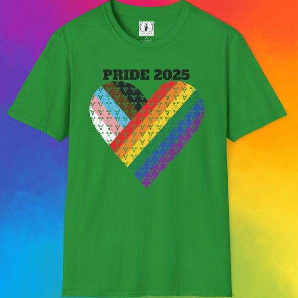 Progress Pride 2025 Heart Flag Inclusive Premium Tee 🏳️‍🌈❤️‍🔥- Heart Transgender & LGBTQ+ & Marginalized With trans-male-female sign Unisex Softstyle T-Shirt - Image 16