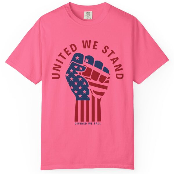 United We Stand USA Fist ✊ - Unisex Garment-Dyed T-shirt - Image 11