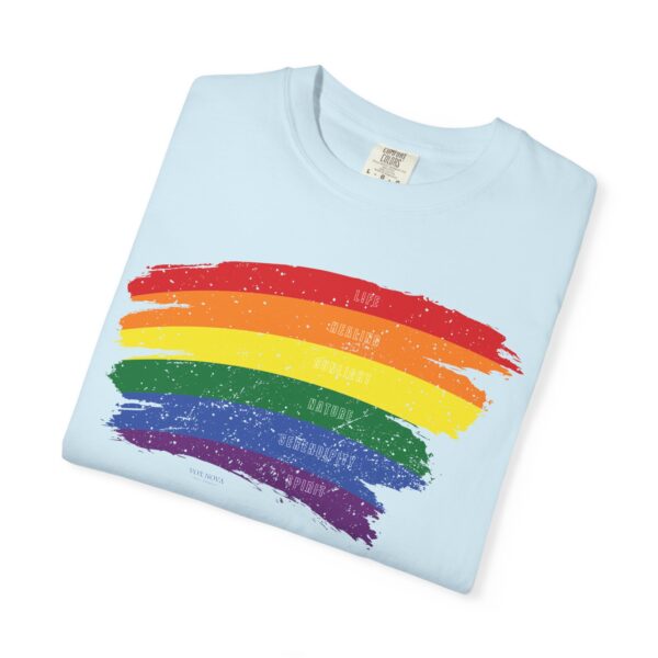 Rainbow Pride Colors Meanings Paint Stroke Premium Tee 🌈❤️🧡💛💚💙💜✨ - Unisex Garment-Dyed T-shirt Distressed Look and Vintage Feel on Super Soft Comfort Colors 1717 - Image 16
