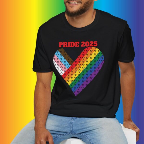 Progress Pride 2025 Heart Flag Inclusive Premium Tee 🏳️‍🌈❤️‍🔥- Heart Transgender & LGBTQ+ & Marginalized With trans-male-female sign Unisex Softstyle T-Shirt - Image 6