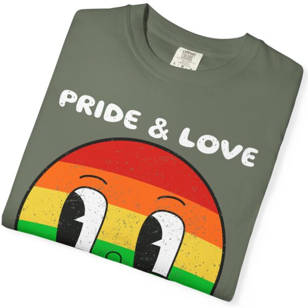 Kissy Face Pride & Love 💖🌈 Premium Unisex T-Shirt! 😘✨ Distressed look and Feel - Unisex Garment-Dyed T-shirt Comfort Colors 1717 - Image 12