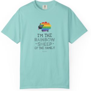 I'm the Rainbow Sheep of the Family 🌈 Premium Tee 🐑✨- Unisex Garment-Dyed T-shirt Distressed Look Vintage Feel On Comfort Colors 1717 Tee