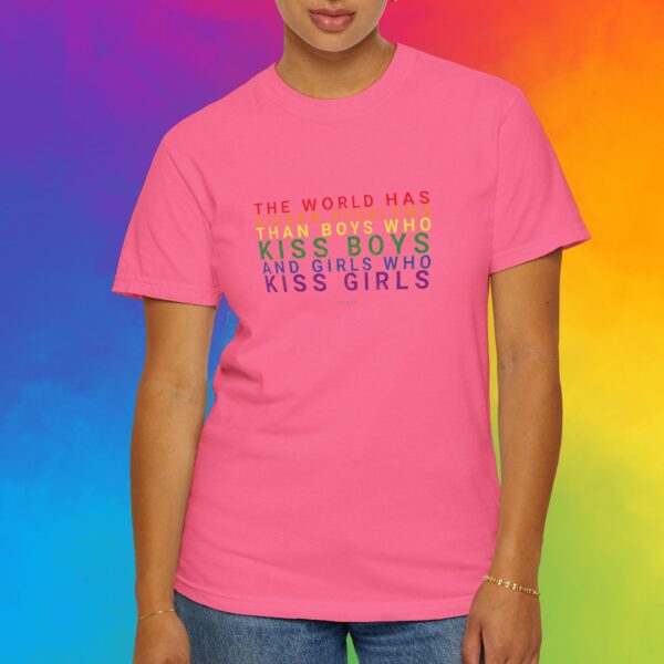 The World Has Bigger Problems Premium Tee 🏳️‍🌈❤️🧡💛💚💙💜 - Unisex Garment-Dyed T-shirt Vintage Look and Feel Comfort Colors 1717 - Image 14