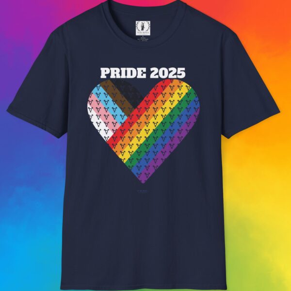 Progress Pride 2025 Heart Flag Inclusive Premium Tee 🏳️‍🌈❤️‍🔥- Heart Transgender & LGBTQ+ & Marginalized With trans-male-female sign Unisex Softstyle T-Shirt