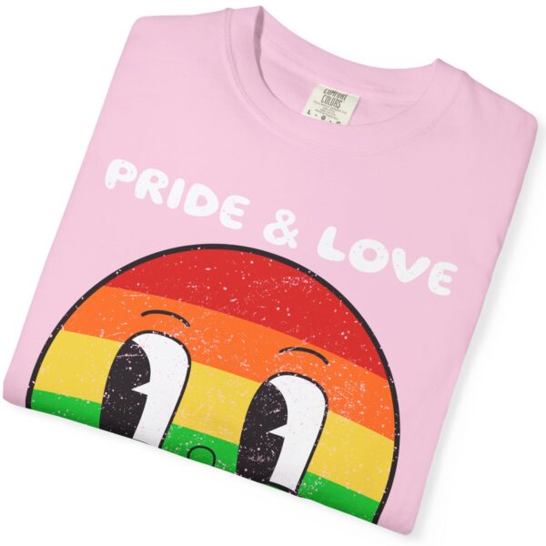 Kissy Face Pride & Love 💖🌈 Premium Unisex T-Shirt! 😘✨ Distressed look and Feel - Unisex Garment-Dyed T-shirt Comfort Colors 1717 - Image 6